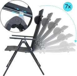 Casaria Tuinstoel Aluminium - 2 Stuks Inklapbaar - Antraciet 26 Casaria Tuinstoel Aluminium - 2 Stuks Inklapbaar - Antraciet -Tuin- En Buitenwinkels 1200x1183