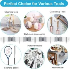 BOTC Bezemhouder - 5 Houders 6 Haken Bezem Ophangsysteem - Zeflklevend - Opbergsysteem - Ophanghaken - Tuingereedschap - Gereedschap Opbergen -Tuin- En Buitenwinkels 1200x1186 1