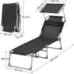 Ligstoel Met Hoofdsteun En Zon Bescherming Verstelbare Rugleuning Inklapbaar Donker Grijs Ligbed Tuin 20 Ligstoel Met Hoofdsteun En Zon Bescherming Verstelbare Rugleuning Inklapbaar Donker Grijs Ligbed Tuin -Tuin- En Buitenwinkels 1200x1189 1