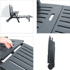 Casaria Ligstoel Zircone – Verstelbaar/Wielen Tot 120 Kg – Antraciet -Tuin- En Buitenwinkels 1200x1197 1