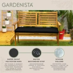 Gardenista Tuinbankkussen - Patio Meubilair Buiten 3-zitter BankKussen Voor Tuin -tuinkussen Voor Tuin Bank - Zachte En Lichtgewicht Waterbestendig Materiaal - 140cm X 47cm -Tuin- En Buitenwinkels 1200x1198 11
