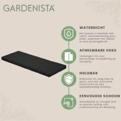 Gardenista Tuinbankkussen - Patio Meubilair Buiten 3-zitter BankKussen Voor Tuin -tuinkussen Voor Tuin Bank - Zachte En Lichtgewicht Waterbestendig Materiaal - 140cm X 47cm -Tuin- En Buitenwinkels 1200x1198 12