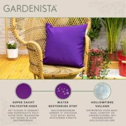 Gardenista Sierkussens - Hollow Fibre Gevuld 45cm Binnenkussen - Tuinkussens Voor Binnen En Buiten - Kussentjes Woonkamer -Tuin- En Buitenwinkels 1200x1198 3