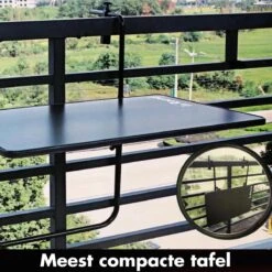 Balkontafel Inklapbaar – Zwart – 60 X 60 X 70 Cm – Hout Balkontafeltje Hangend Balkonbar Balkontafels Opklapbaar Hangtafel Balcony Table – Ophangbaar Voor Aan Het Balkon – Vouwtafel Wandtafel Inklapbare Tafel – Bijzettafel – Buiten Tafeltje Klaptafel -Tuin- En Buitenwinkels 1200x1199 7