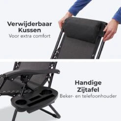 LifeGoods Opvouwbare Tuinstoelen - Verstelbaar Zonnescherm - 2 Stuks - 30°-90° Verstelbaar - Metaal - Zwart 17 LifeGoods Opvouwbare Tuinstoelen - Verstelbaar Zonnescherm - 2 Stuks - 30°-90° Verstelbaar - Metaal - Zwart -Tuin- En Buitenwinkels 1200x1200 109