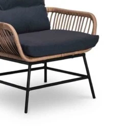 BUITEN Living Dex Wicker Loungestoel Tuin Incl. Wicker Voetenbank | Wicker + Aluminium | Bamboe Antraciet -Tuin- En Buitenwinkels 1200x1200 11