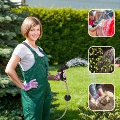 Buxibo - Wandslangenbox 20 Meter + 2 Meter - Tuinslang Met Haspel - 9 Sproei Standen - Slangenhouder 180° Draaibaar - Tuinslanghaspel Zwart+ Gratis Sproeier - Zwart -Tuin- En Buitenwinkels 1200x1200 1115