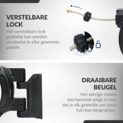 Buxibo - Wandslangenbox 20 Meter + 2 Meter - Tuinslang Met Haspel - 9 Sproei Standen - Slangenhouder 180° Draaibaar - Tuinslanghaspel Zwart+ Gratis Sproeier - Zwart -Tuin- En Buitenwinkels 1200x1200 1119