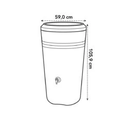 Elho Green Basics Regenton - Regenton - Living Black - Buiten - 200 Liter 30 Elho Green Basics Regenton - Regenton - Living Black - Buiten - 200 Liter -Tuin- En Buitenwinkels 1200x1200 1130