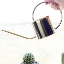 Kikkerland Vintage Gieter - Plantengieter Voor Binnen - Goud - 1,2L - Retro - Metaal -Tuin- En Buitenwinkels 1200x1200 1142