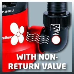 Einhell Dompelpomp GC-SP 3580 LL (350 W - 8000 L/h - 1 Mm Restwater - Traploos Instelbare Vlotterschakelaar - GeÃ¯ntegreerd Terugslagventiel - Draaghandvat - Kabelopwikkeling - Mechanische Afdichting) -Tuin- En Buitenwinkels 1200x1200 1146