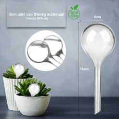 Waterdruppelaar Set Van 12 Stuks - Waterdruppelaar Voor Planten - Watergeefsysteem - Waterbol Irrigatiesysteem - Automatisch Druppelsysteem Voor Kamerplanten & Tuin - Watergever - Transparant - 15cm -Tuin- En Buitenwinkels 1200x1200 1190
