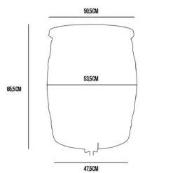 Regentonset Roto 120 Liter + Voet -Tuin- En Buitenwinkels 1200x1200 1320