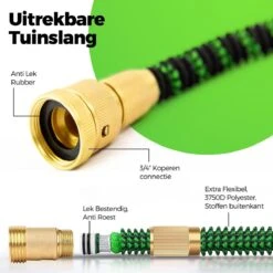 MD-Goods ® Super Sterk Uitrekbare Tuinslang Tot 30 Meter + GRATIS Tas En Koppelstuk - Tuinsproeier - Tuin Besproeien - Waterslang - Sproeikop - Groen - Flexibel Elastisch -Tuin- En Buitenwinkels 1200x1200 1377