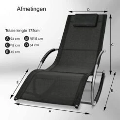 Sens Design Zonnebed - Ligbed - Weerbestendig - Zwart -Tuin- En Buitenwinkels 1200x1200 160