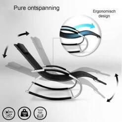 Sens Design Zonnebed - Ligbed - Weerbestendig - Zwart -Tuin- En Buitenwinkels 1200x1200 161