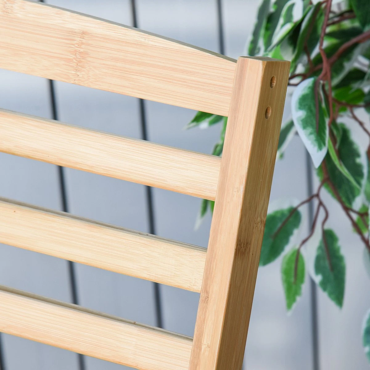 Outsunny Tuin Schommelstoel, Relaxstoel, Tuinstoel, Bamboe Multiplex Naturel 84A-171 12 Outsunny Tuin Schommelstoel, Relaxstoel, Tuinstoel, Bamboe Multiplex Naturel 84A-171 - Afbeelding 10