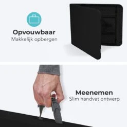 LifeGoods Klaptafel - Inklapbaar - 70x180cm - Verstelbare Vouwtafel - Weerbestendig - Zwart -Tuin- En Buitenwinkels 1200x1200 22