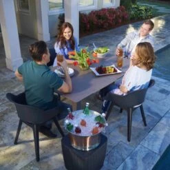 Allibert Akola Tuinstoelen - 2 Stuks -56,5x55x80cm - Donkergrijs -Tuin- En Buitenwinkels 1200x1200 262