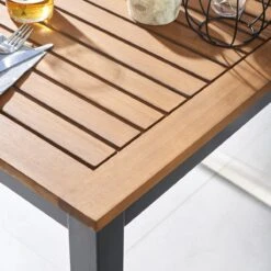NATERIAL - Tuintafel Vierkant ORIS - 4 Personen - Houten Tafel 90x90 Cm - Aluminium - Met Houten Blad - Eucalyptus -Tuin- En Buitenwinkels 1200x1200 285