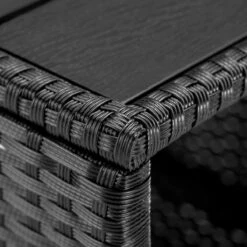 Casaria Polyrattan Bijzettafel - WPC Tafelblad 45x45x40cm – Zwart -Tuin- En Buitenwinkels 1200x1200 309