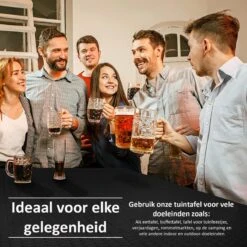 Sens Design Tuintafel Kunststof - Campingtafel Inklapbaar - Rotan-Look -Tuin- En Buitenwinkels 1200x1200 333