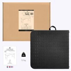 LifeGoods Klaptafel - Inklapbaar - 120 Cm - 4 Personen - Zwart -Tuin- En Buitenwinkels 1200x1200 356