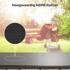 LifeGoods Klaptafel - Inklapbaar - 180 Cm - 6 Tot 8 Personen - Zwart -Tuin- En Buitenwinkels 1200x1200 369