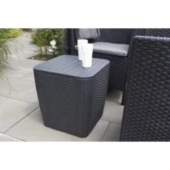 ALLIBERT Keter Luzon Opbergtafel - 39x39x43cm - Donkergrijs -Tuin- En Buitenwinkels 1200x1200 410