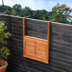 Merkloos Casaria Balkontafel - FSC®-Gecertificeerd Acaciahout – Hangend – Bruin -Tuin- En Buitenwinkels 1200x1200 423