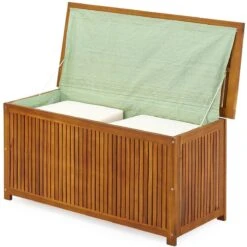 Casaria Opbergbox Acacia Hout – Weerbestendig 115cm - Bruin -Tuin- En Buitenwinkels 1200x1200 447