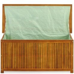 Casaria Opbergbox Acacia Hout – Weerbestendig 115cm - Bruin -Tuin- En Buitenwinkels 1200x1200 448