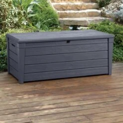 Keter Brightwood Opbergbox - 455L - 145x69,7x60,3 Cm - Grafiet -Tuin- En Buitenwinkels 1200x1200 470