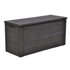 Merkloos Woody Tuin Opbergbox - 324 Liter 45x120x60 Cm - Tuinkussenbox - Antraciet/bruin -Tuin- En Buitenwinkels 1200x1200 474