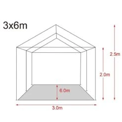 MaxxGarden Partytent - Paviljoen - 3x6m - Incl. Zijwanden - Waterdicht - Wit -Tuin- En Buitenwinkels 1200x1200 492
