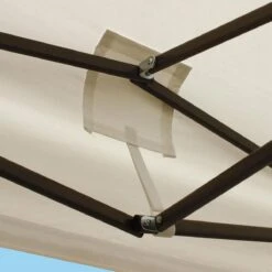 LifeGoods Partytent - 3x3 M - Zijwanden - Easy Up - Opvouwbaar - Waterdicht - Draagtas Met Wieltjes - Beige -Tuin- En Buitenwinkels 1200x1200 518