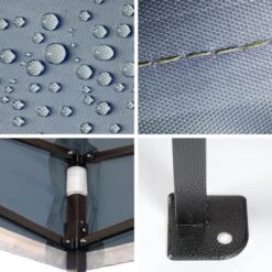 LifeGoods Partytent - 3x3 M - Easy Up - Opvouwbaar - Waterdicht - Draagtas Met Wieltjes - Donkerblauw -Tuin- En Buitenwinkels 1200x1200 531