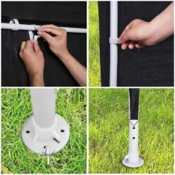 MaxxGarden Partytent - Feesttent Paviljoen - 3x3m - Antraciet -Tuin- En Buitenwinkels 1200x1200 534