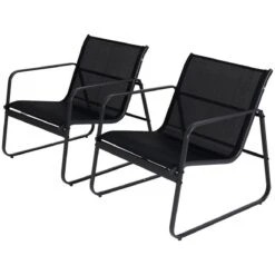 Tuin Meubelen Loungeset - 4 Persoons - Tuinset - Comfort - Zwart - Tafel Glazen Blad - Stoelen - Sofa - Bank - 4-delig -Tuin- En Buitenwinkels 1200x1200 568