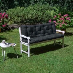 Beautissu Tuinbank Kussen Flair BR - Kussens Voor Tuinmeubelen 120 X 50 X 50 Cm Grafiet Grijs - Zitkussen En Rugkussen -Tuin- En Buitenwinkels 1200x1200 627