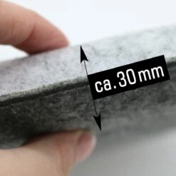 30mm Vilten Zitkussen Rond - Ø 35cm Stoelkussen Stoelpad Zacht 2-kleurig Grijs -Tuin- En Buitenwinkels 1200x1200 630