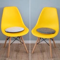 30mm Vilten Zitkussen Rond - Ø 35cm Stoelkussen Stoelpad Zacht 2-kleurig Grijs -Tuin- En Buitenwinkels 1200x1200 631