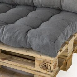 2L Home & Garden Rugkussen Metro Grijs - 60 X 40cm -Tuin- En Buitenwinkels 1200x1200 649