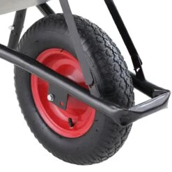 Gardebruk Kruiwagen 100L - Luchtband - 250kg Draagkracht Zilver -Tuin- En Buitenwinkels 1200x1200 715