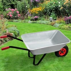 Gardebruk Kruiwagen 80 Liter – Belastbaarheid 100 Kg - Zilver -Tuin- En Buitenwinkels 1200x1200 719
