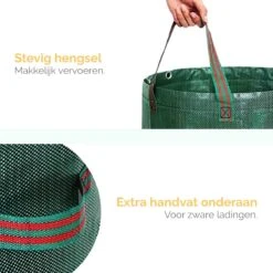 Goliving Tuinafvalzak - Set Van 2- Tuinafvalzakken Opvouwbaar - Tuinzak - Tuinafvalemmer - 2x 280 Liter - Groen -Tuin- En Buitenwinkels 1200x1200 730