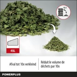 Powerplus POWEG9013 Elektrische Bladblazer - Bladzuiger En -versnipperaar - 3300W - Blazen - Zuigen - Versnipperen - Incl. 40L Opvangzak 13 Powerplus POWEG9013 Elektrische Bladblazer - Bladzuiger En -versnipperaar - 3300W - Blazen - Zuigen - Versnipperen - Incl. 40L Opvangzak -Tuin- En Buitenwinkels 1200x1200 735