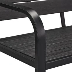 Relaxdays Tuinbank Met Kussen - 2 Zits Buitenbank Metaal - Balkonbank Kunststof - Voortuin -Tuin- En Buitenwinkels 1200x1200 77