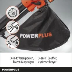 Powerplus Dual Power POWDPG75270 Bladblazer - Bladzuiger En -versnipperaar - Brushless - Blazen - Zuigen - Versnipperen - Excl. Accu En Lader - Incl. Opvangzak 45L -Tuin- En Buitenwinkels 1200x1200 782