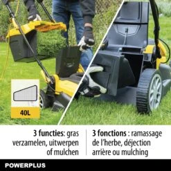 Powerplus POWXG6281 Elektrische Grasmaaier - Grasmachine Voor Middelgrote En Grote Tuin - 2000W - Maaibreedte 420mm - Verstelbare Maaihoogte - Mulching Functie - Incl. 40L Opvangbak -Tuin- En Buitenwinkels 1200x1200 842